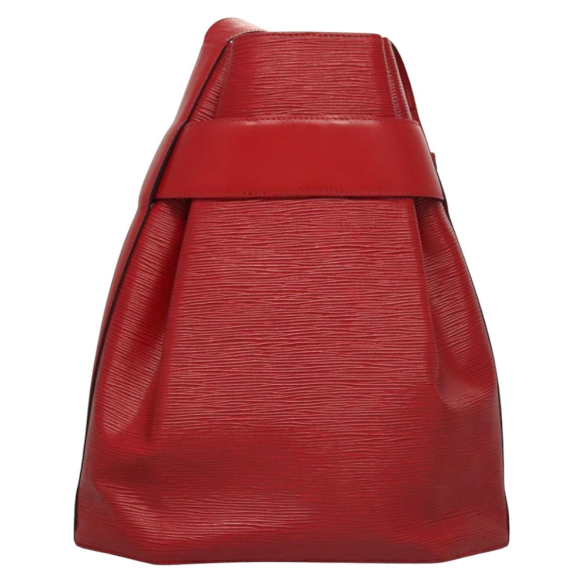 LOUIS VUITTON Epi Sac Depaule PM Shoulder Bag Red M80207 LV Auth sw221