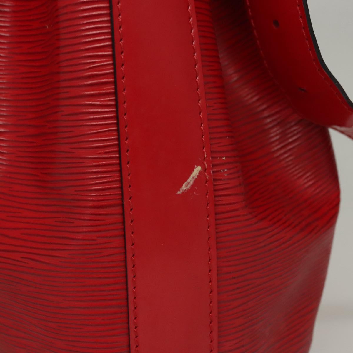 LOUIS VUITTON Epi Sac Depaule PM Shoulder Bag Red M80207 LV Auth sw221