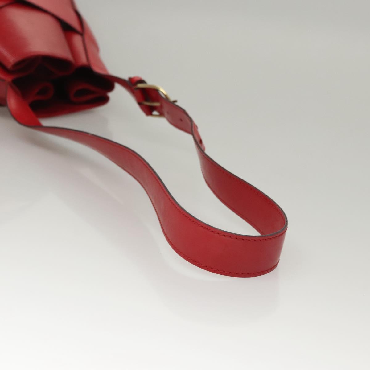 LOUIS VUITTON Epi Sac Depaule PM Shoulder Bag Red M80207 LV Auth sw221