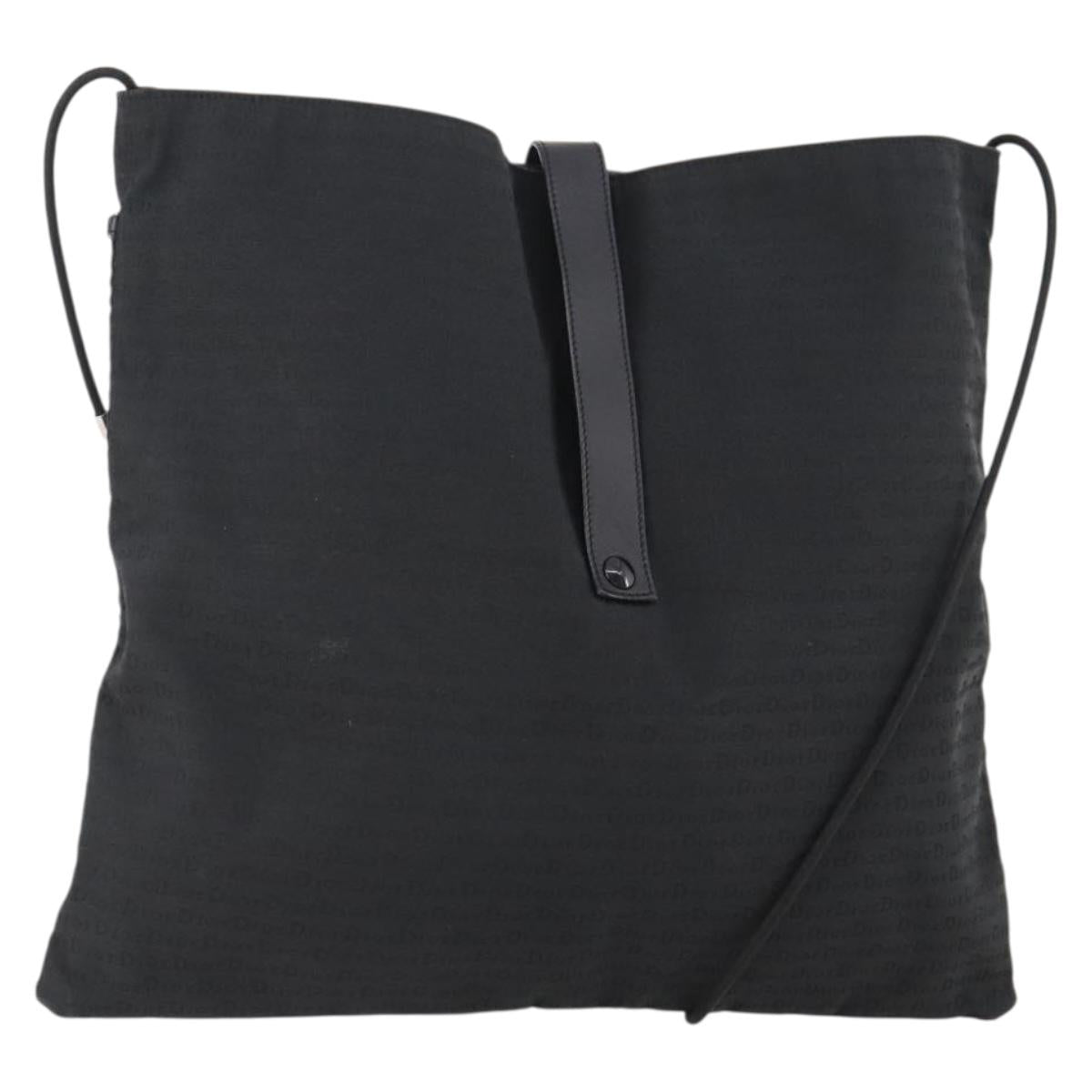 Christian Dior Shoulder Bag Canvas Black Auth SW2230A