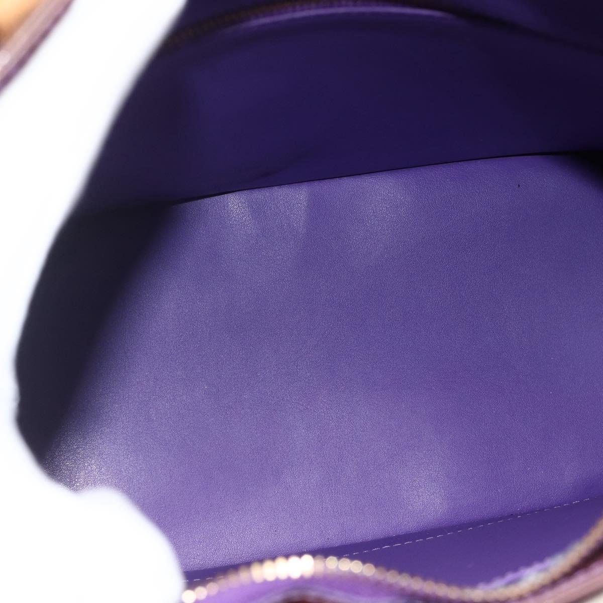 LOUIS VUITTON Monogram Vernis Houston Hand Bag Purple Viole M91093 Auth SW2250A
