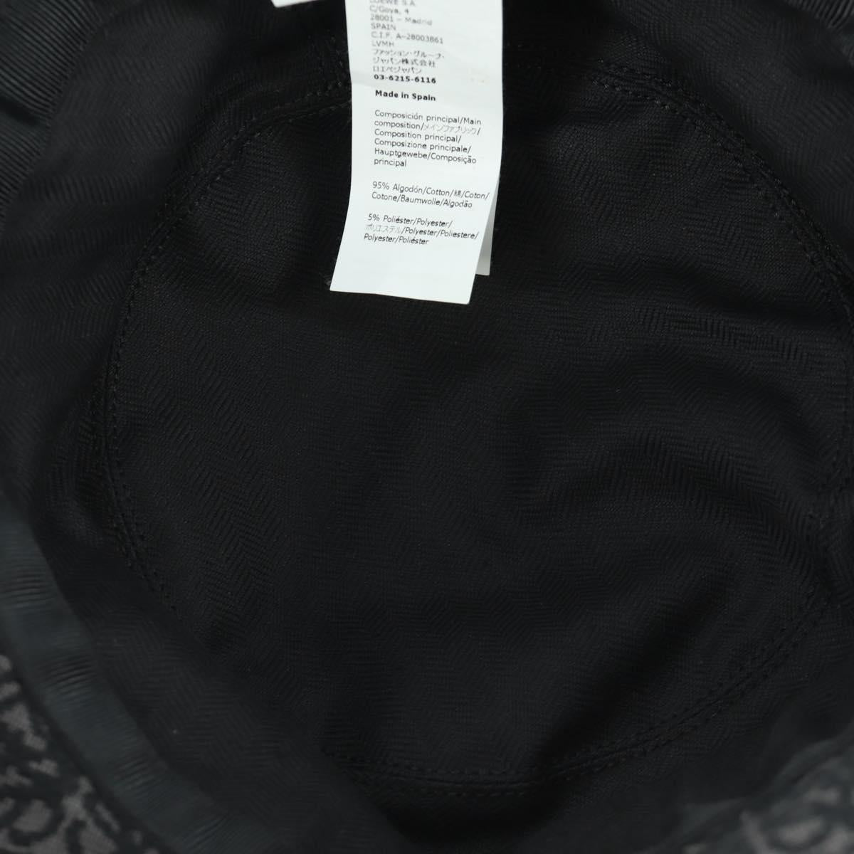LOEWE Anagram Ghibli Spirited Away No Face Bucket Hat Black Auth SW2255SM