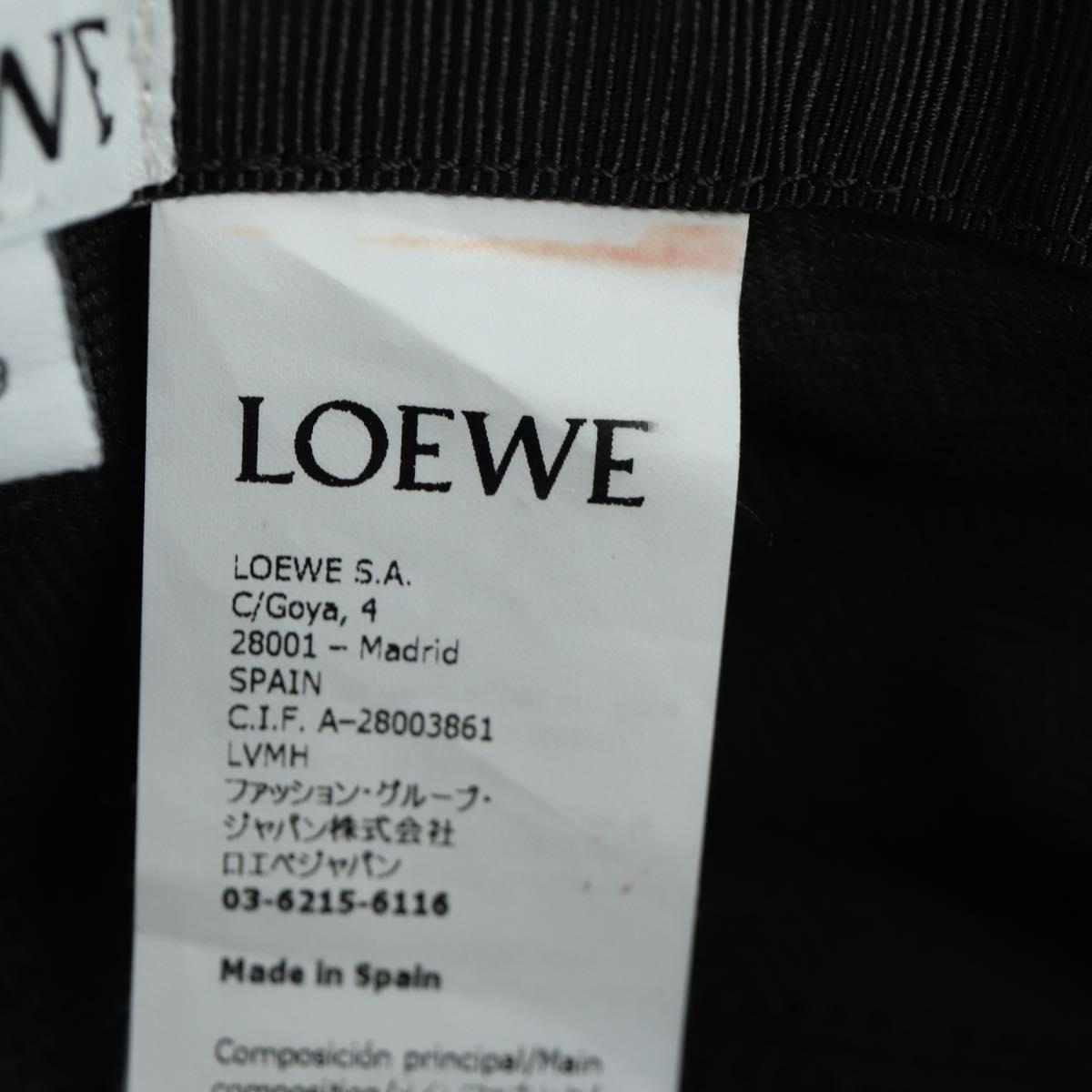 LOEWE Anagram Ghibli Spirited Away No Face Bucket Hat Black Auth SW2255SM