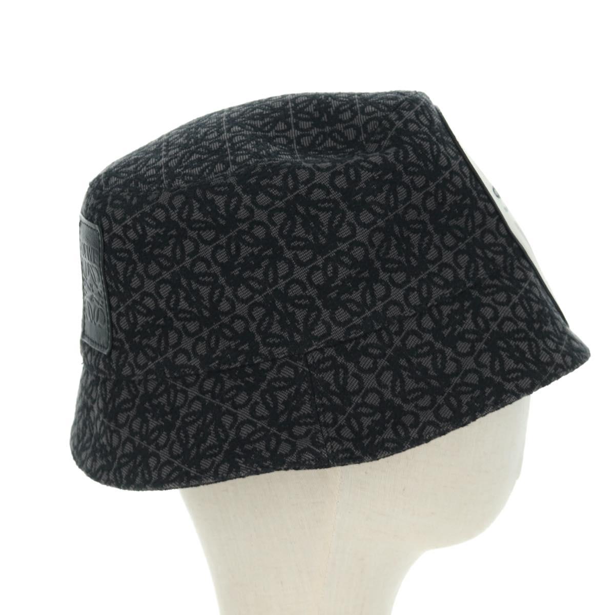 LOEWE Anagram Ghibli Spirited Away No Face Bucket Hat Black Auth SW2255SM