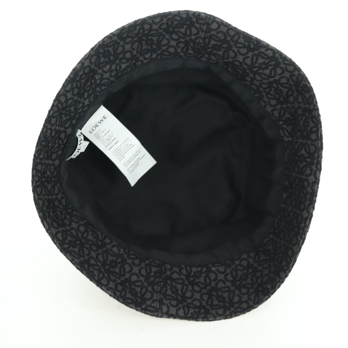 LOEWE Anagram Ghibli Spirited Away No Face Bucket Hat Black Auth SW2255SM