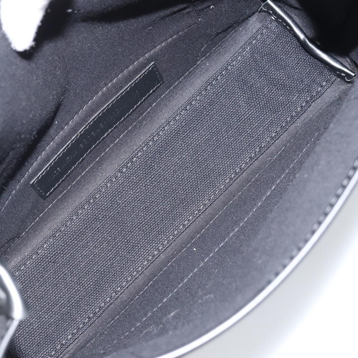 BALENCIAGA Cabas XS Tote Bag Canvas 2way Black Silver 390346 Auth SW2262SAM