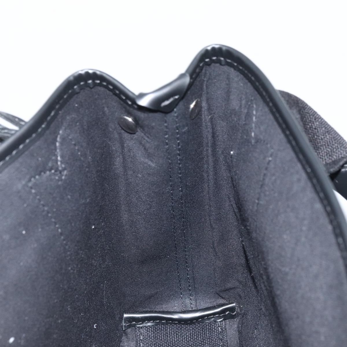 BALENCIAGA Cabas XS Tote Bag Canvas 2way Black Silver 390346 Auth SW2262SAM
