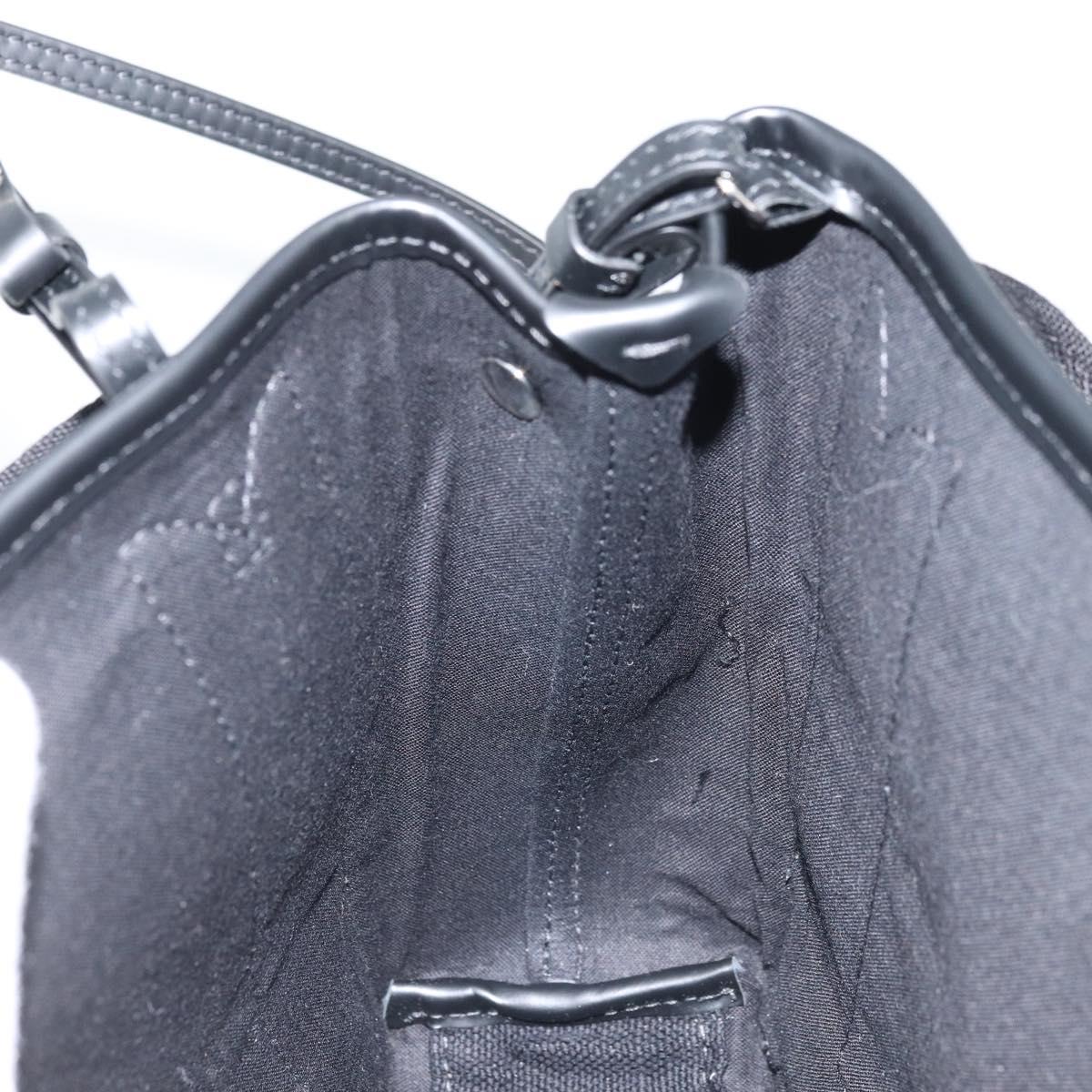 BALENCIAGA Cabas XS Tote Bag Canvas 2way Black Silver 390346 Auth SW2262SAM