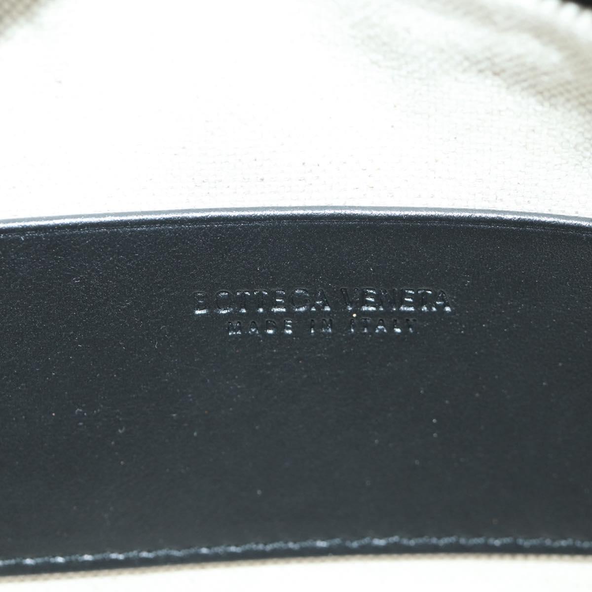 BOTTEGA VENETA INTRECCIATO Traveler Phone Pouch Bag Leather Black Auth SW2269SM