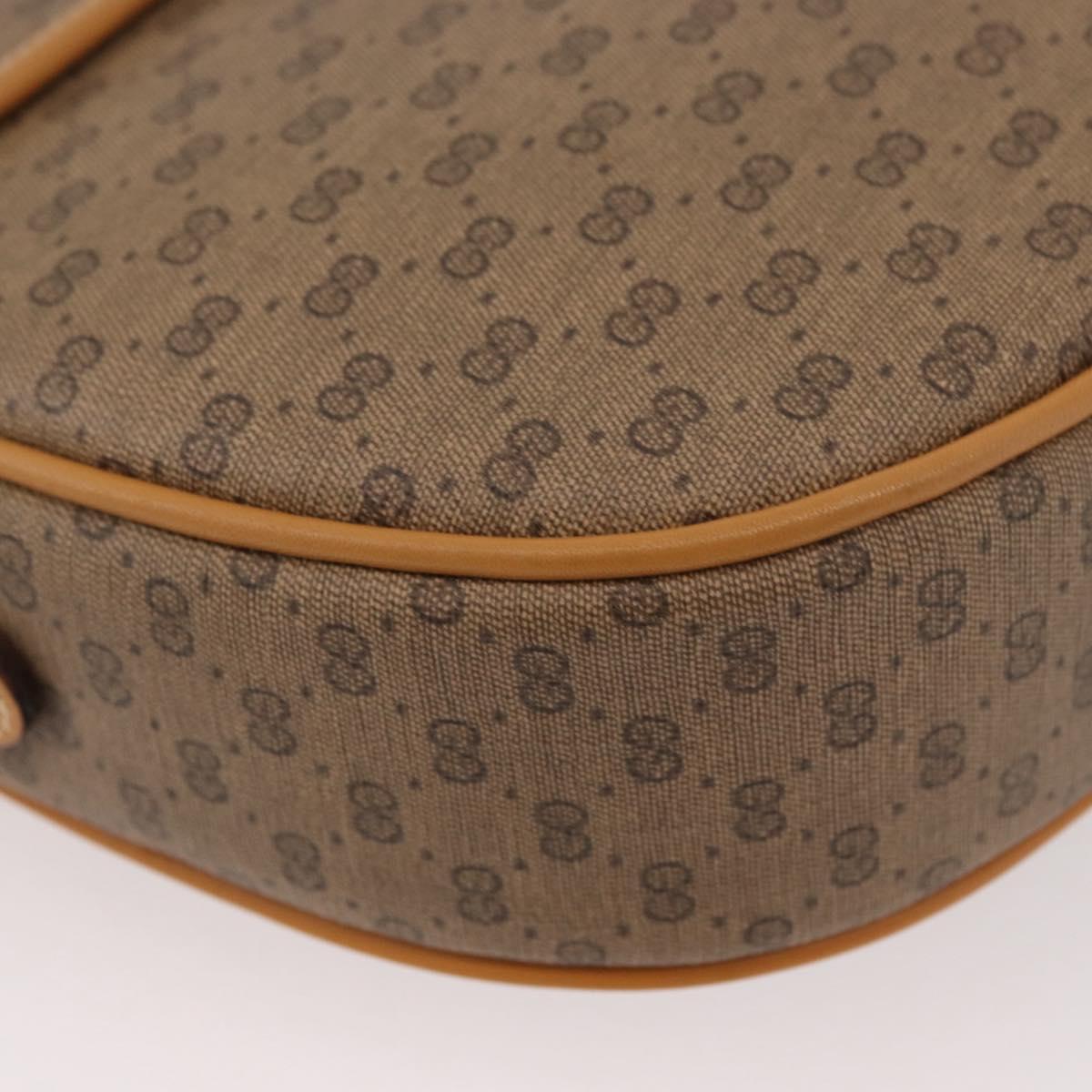 GUCCI Micro GG Supreme Shoulder Bag PVC Beige Gold 001 084 0259 Auth SW2278