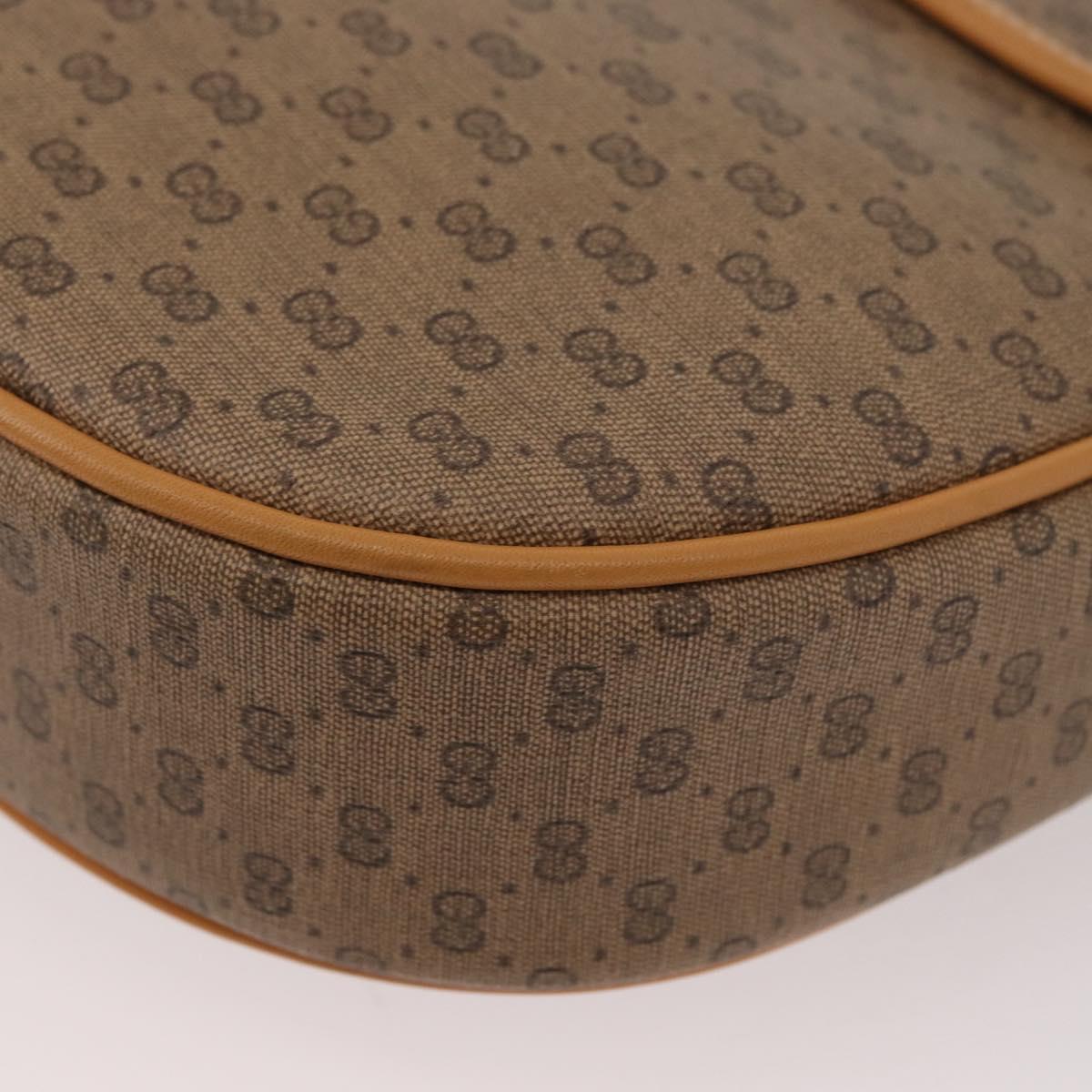 GUCCI Micro GG Supreme Shoulder Bag PVC Beige Gold 001 084 0259 Auth SW2278