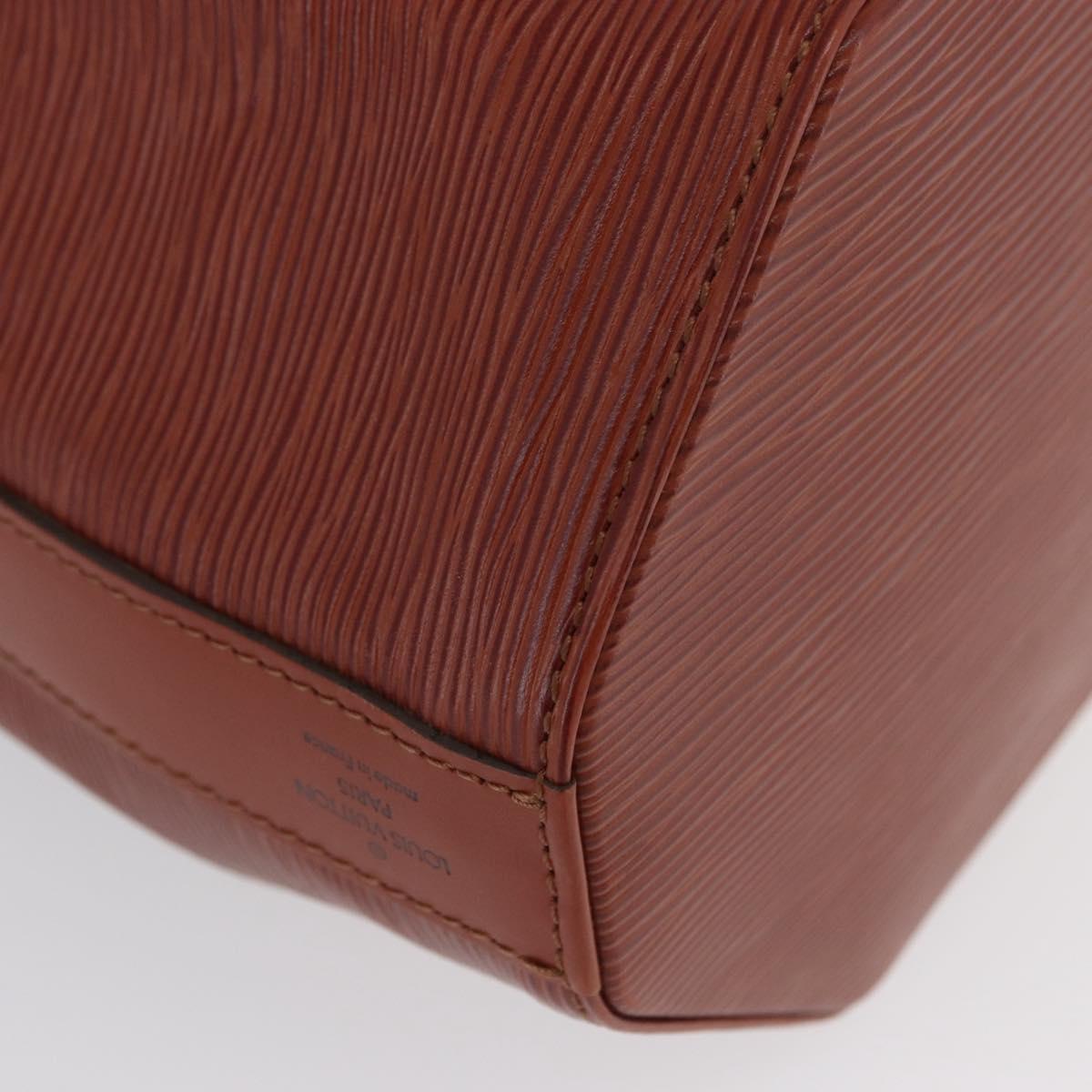 LOUIS VUITTON Epi Sac De Paul PM Shoulder Bag Brown M80203 LV Auth SW2283