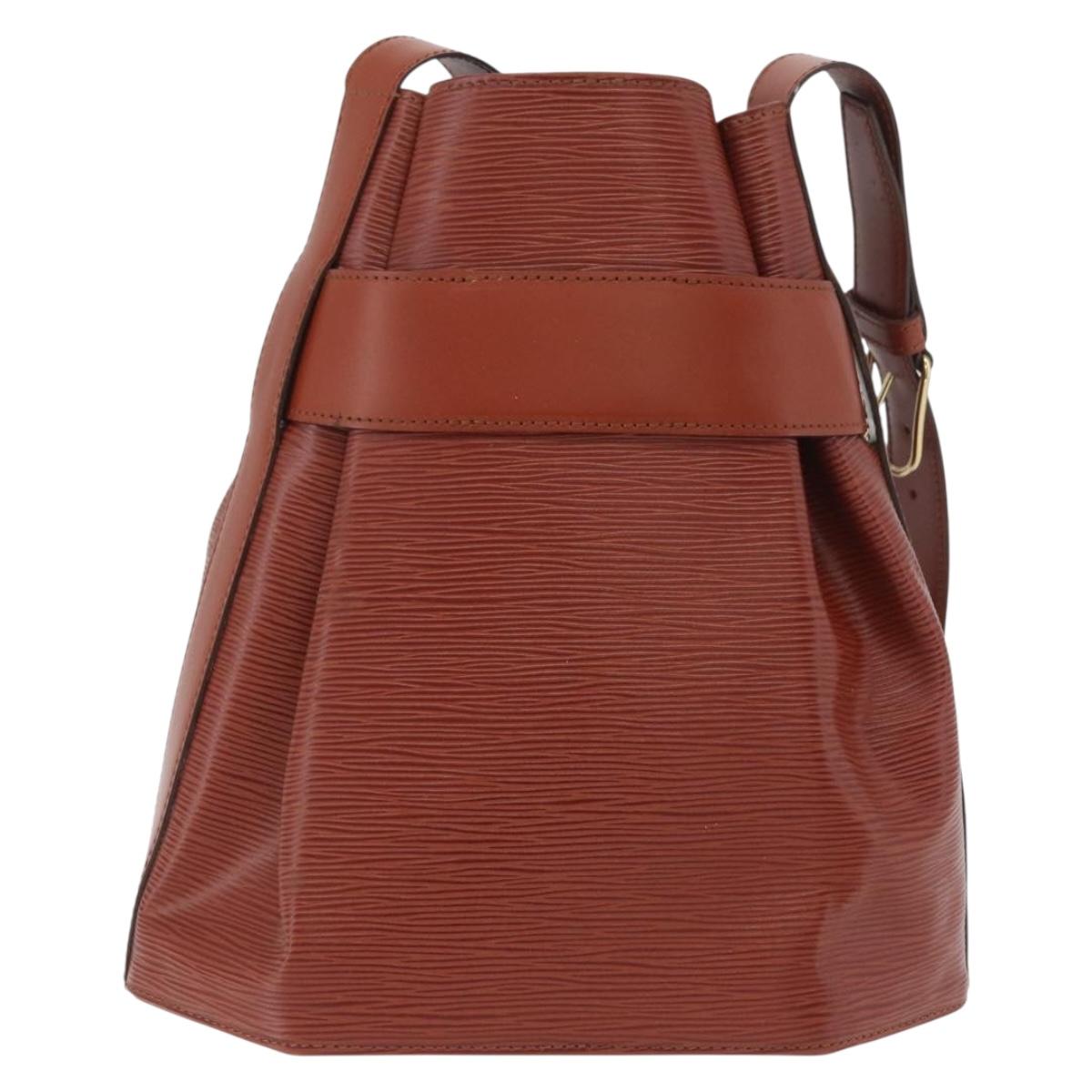 LOUIS VUITTON Epi Sac De Paul PM Shoulder Bag Brown M80203 LV Auth SW2283