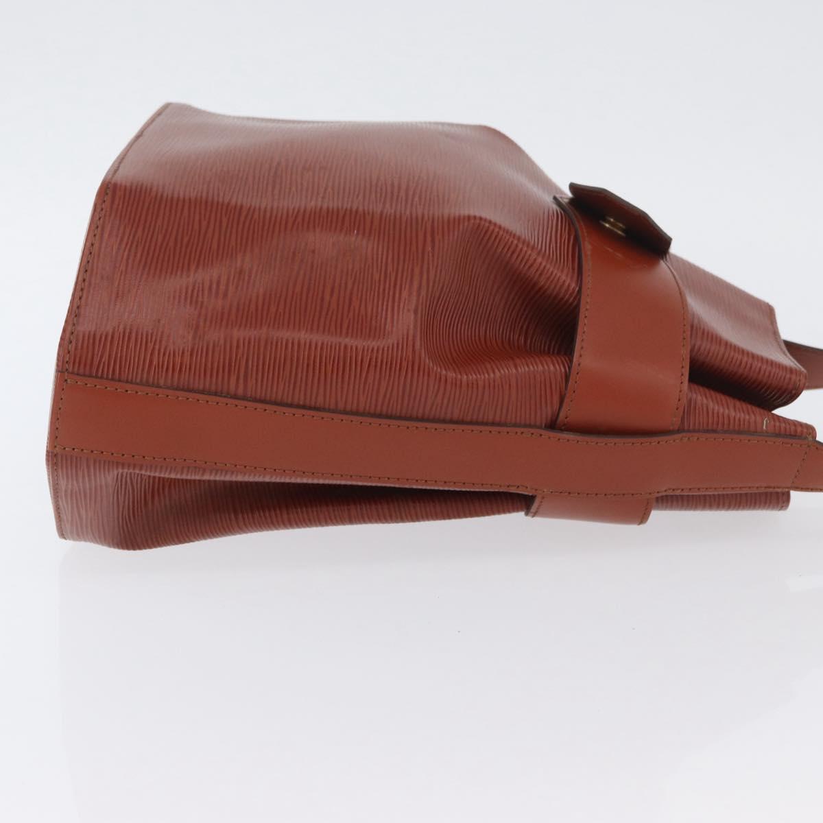 LOUIS VUITTON Epi Sac De Paul PM Shoulder Bag Brown M80203 LV Auth SW2283