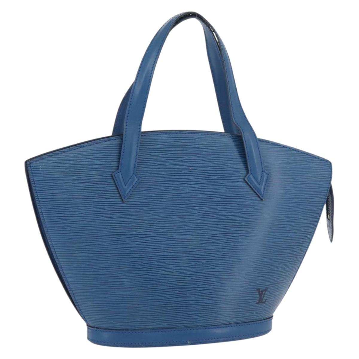 LOUIS VUITTON Epi Saint Jacques Shoulder Bag Blue M52275 LV Auth SW2284