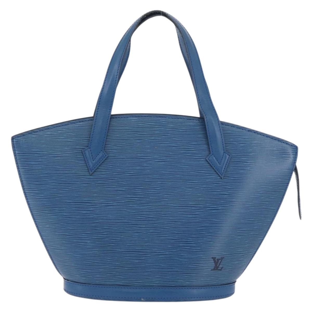 LOUIS VUITTON Epi Saint Jacques Shoulder Bag Blue M52275 LV Auth SW2284