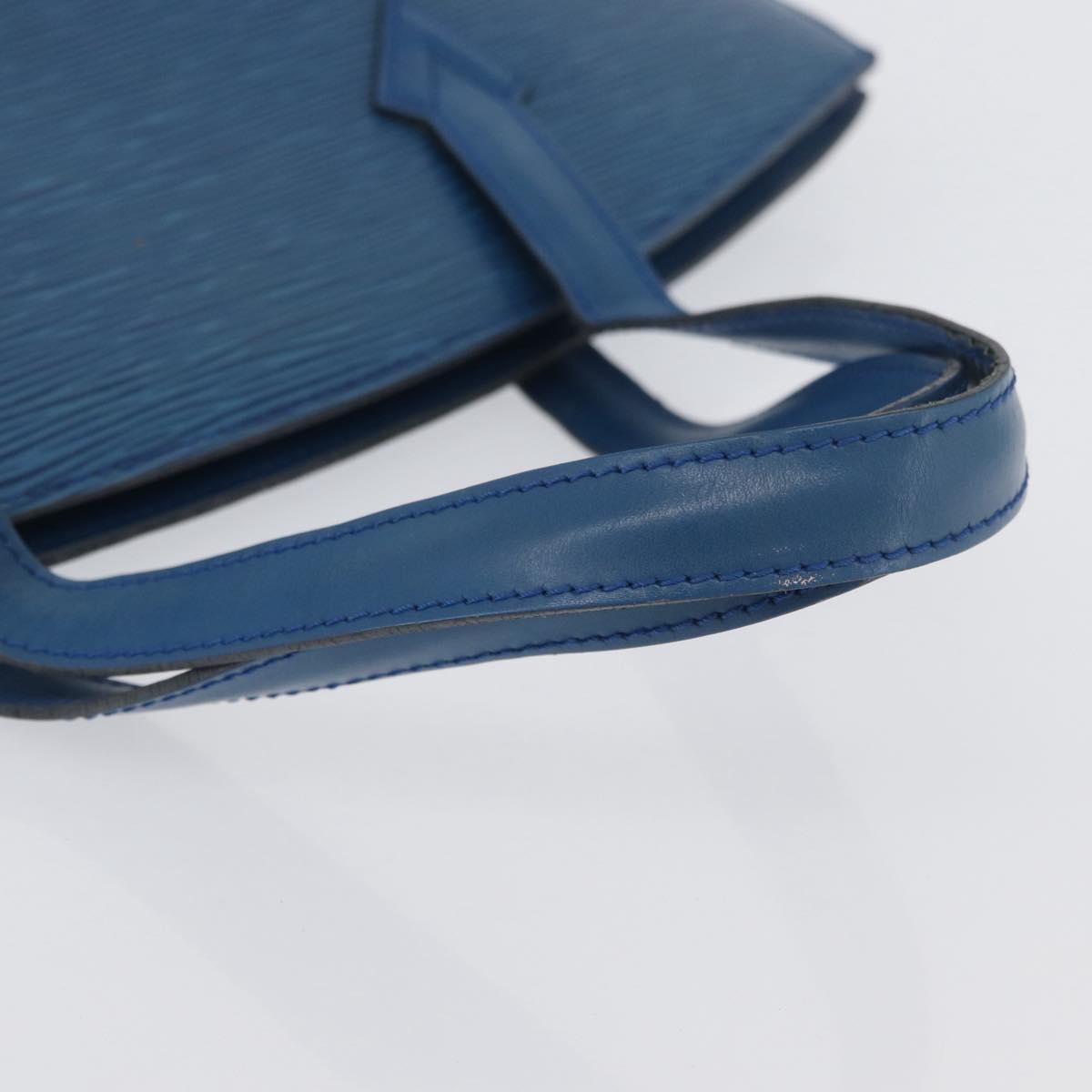 LOUIS VUITTON Epi Saint Jacques Shoulder Bag Blue M52275 LV Auth SW2284