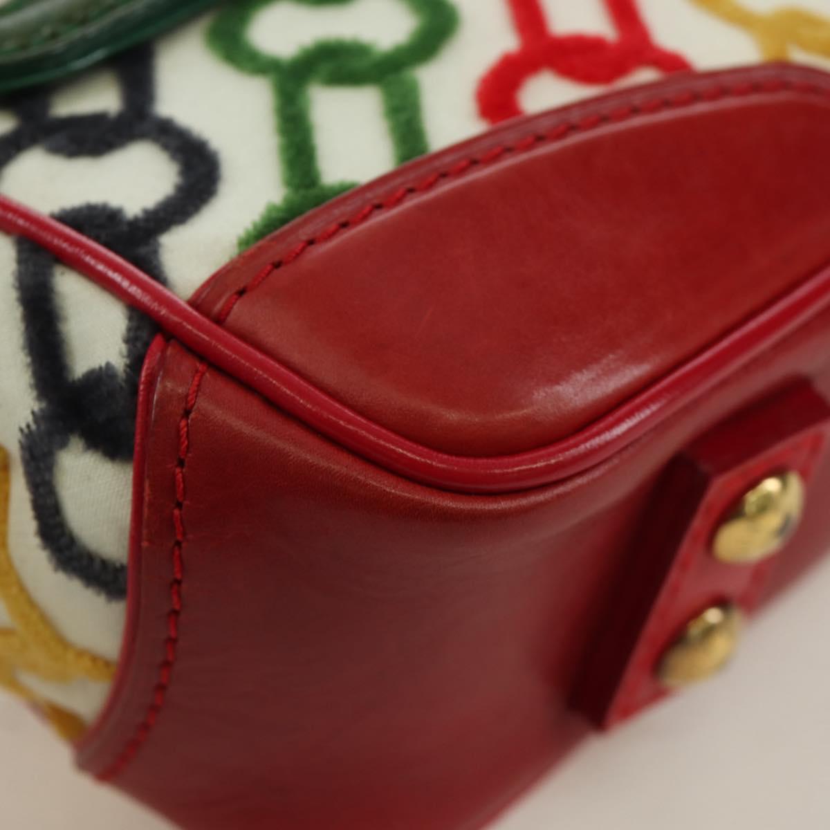 LOUIS VUITTON Monogram Velvet Chain Dolly Pochette Hand Bag M95208 Auth SW2287SM