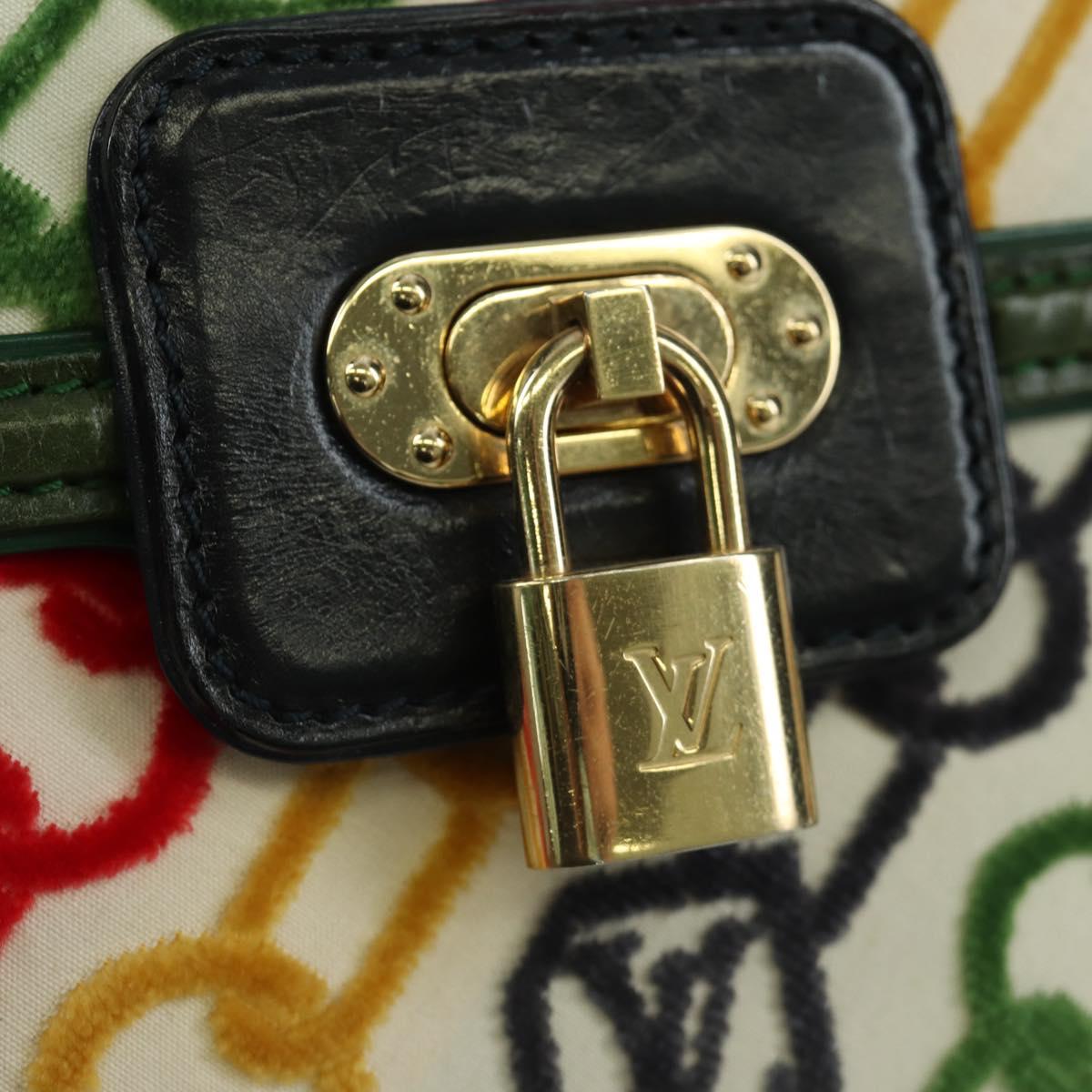 LOUIS VUITTON Monogram Velvet Chain Dolly Pochette Hand Bag M95208 Auth SW2287SM