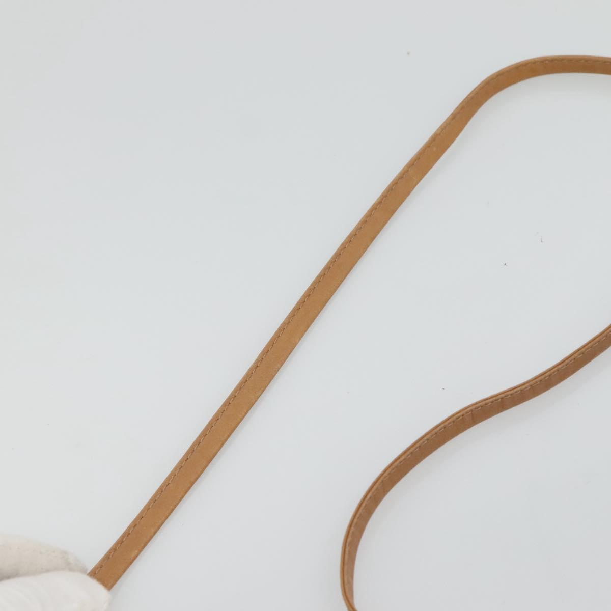 Christian Dior Honeycomb Canvas Shoulder Bag Black Gold Auth sw229