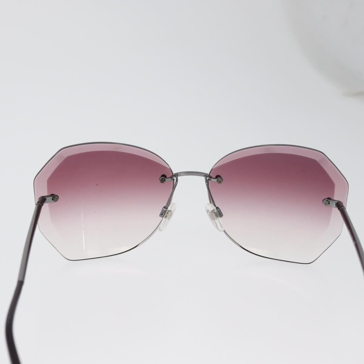 CHANEL Sunglasses metal Bordeaux CC Auth SW2292V