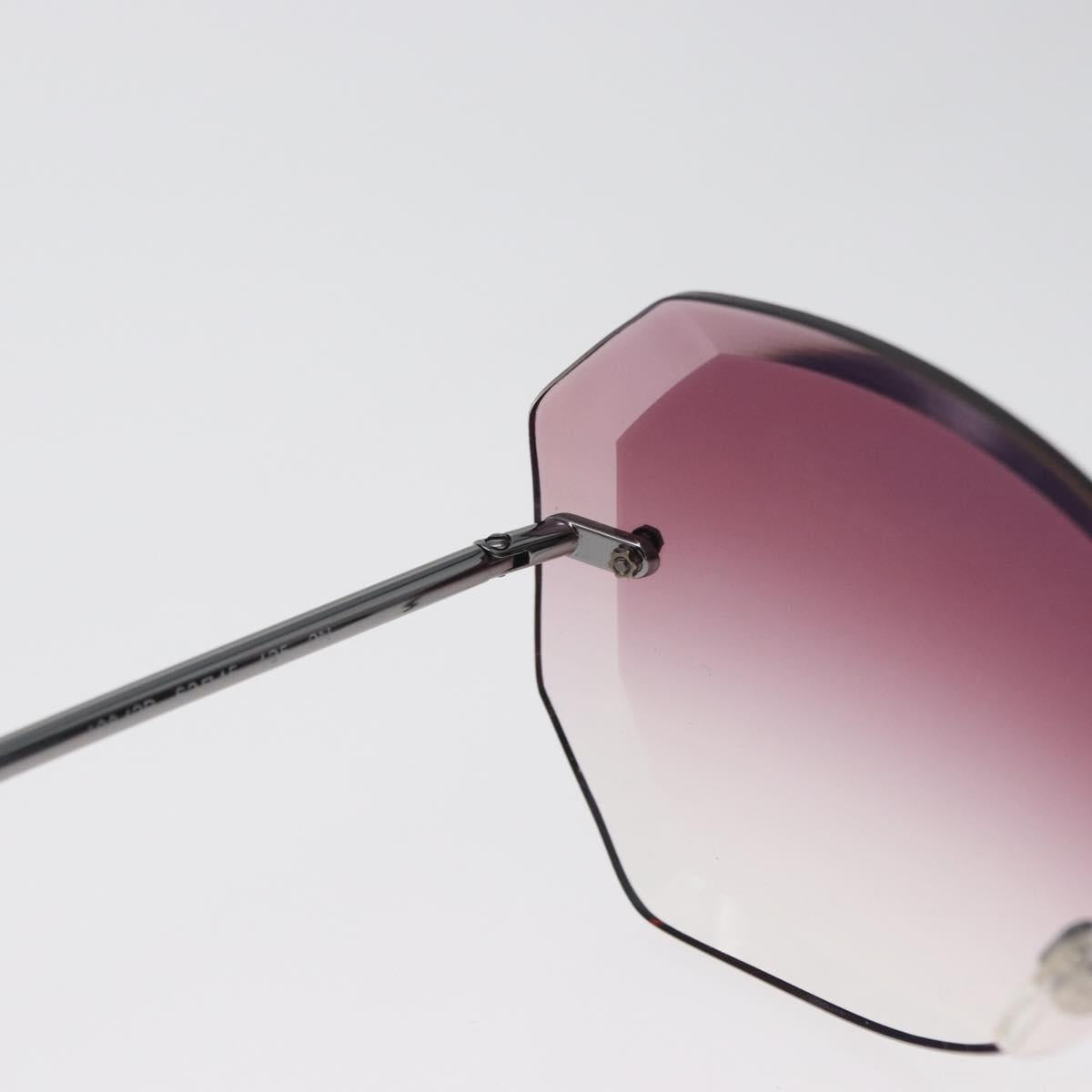 CHANEL Sunglasses metal Bordeaux CC Auth SW2292V