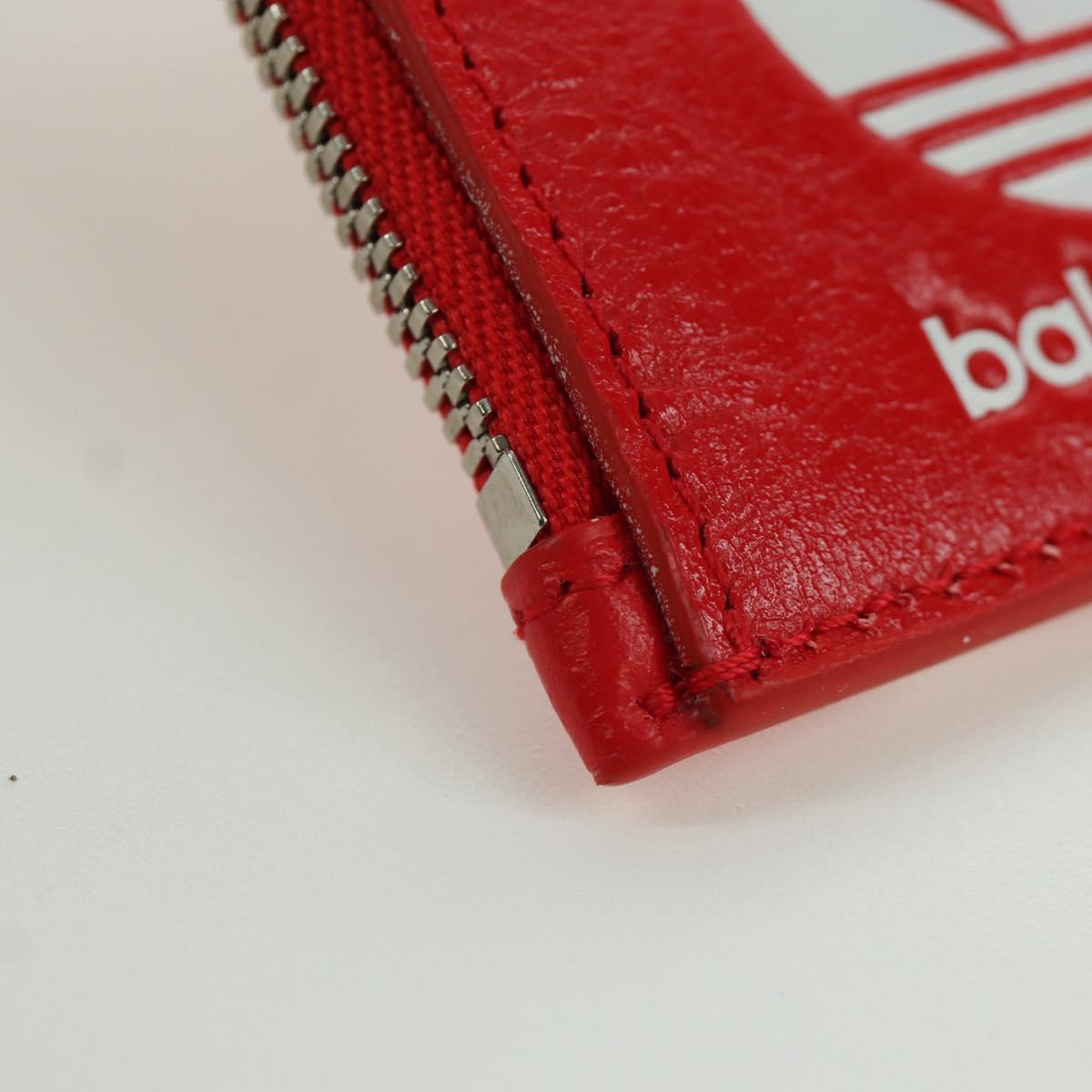 BALENCIAGA adidas Collaboration Fragment Case Leather Red 721894 Auth SW2295M