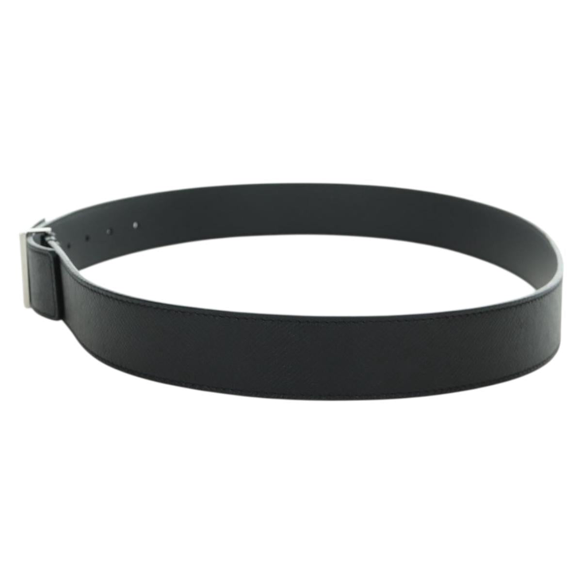 LOUIS VUITTON Taiga Ceinture Metropole Belt 41.7"" Ardoise M0002 LV Auth SW2308V