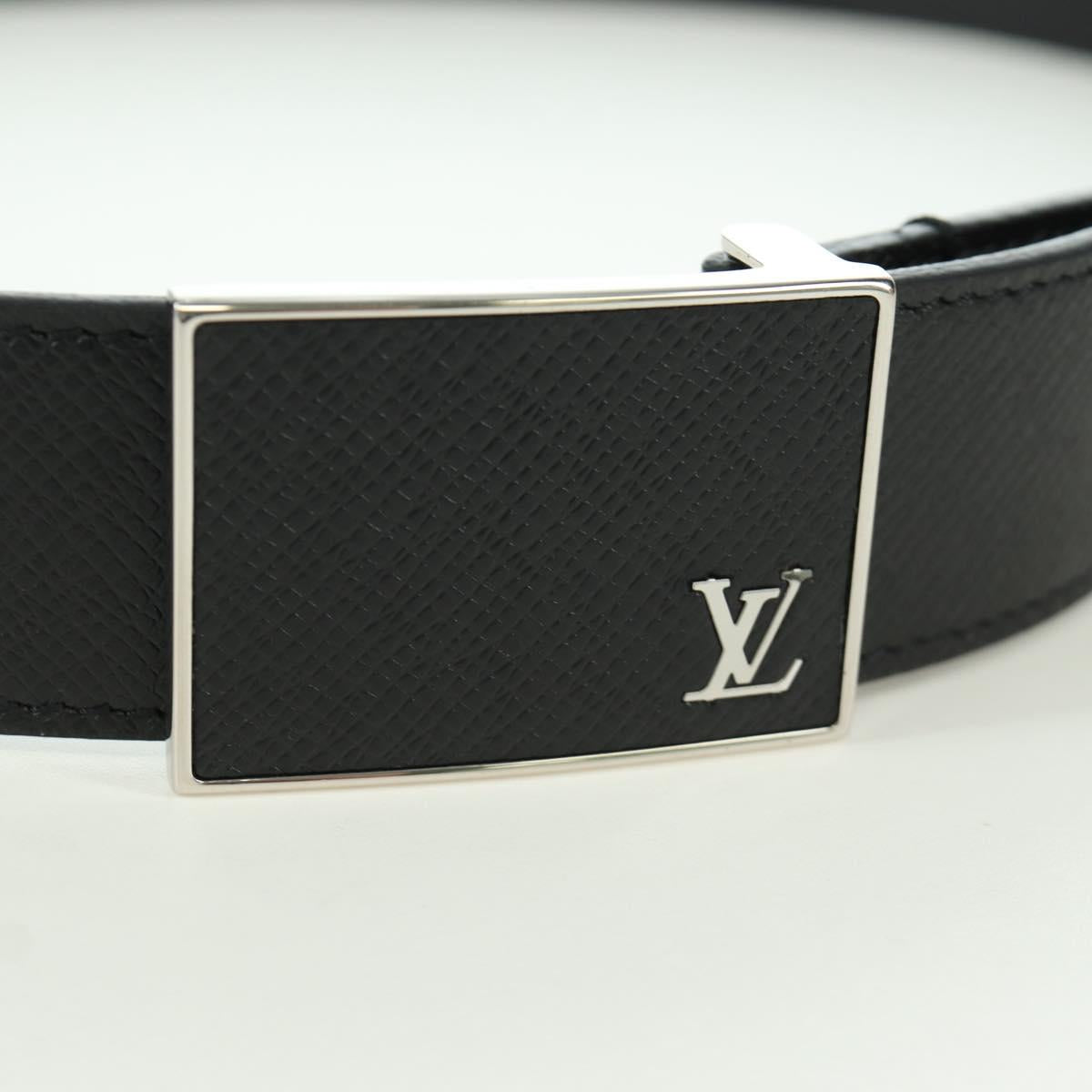 LOUIS VUITTON Taiga Ceinture Metropole Belt 41.7"" Ardoise M0002 LV Auth SW2308V