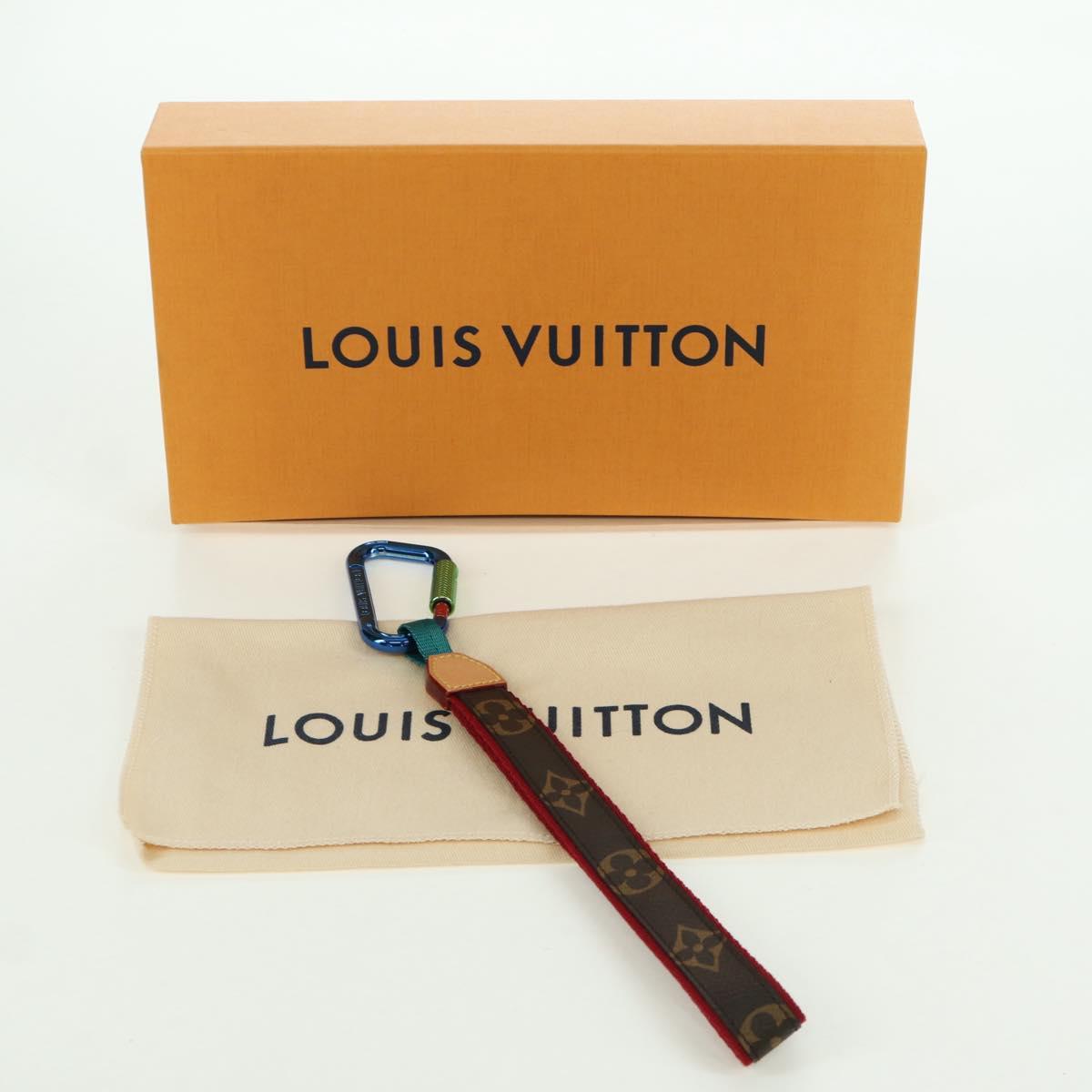 LOUIS VUITTON Monogram Porte Cles Sangle Charm MP1959 LV Auth SW2310M