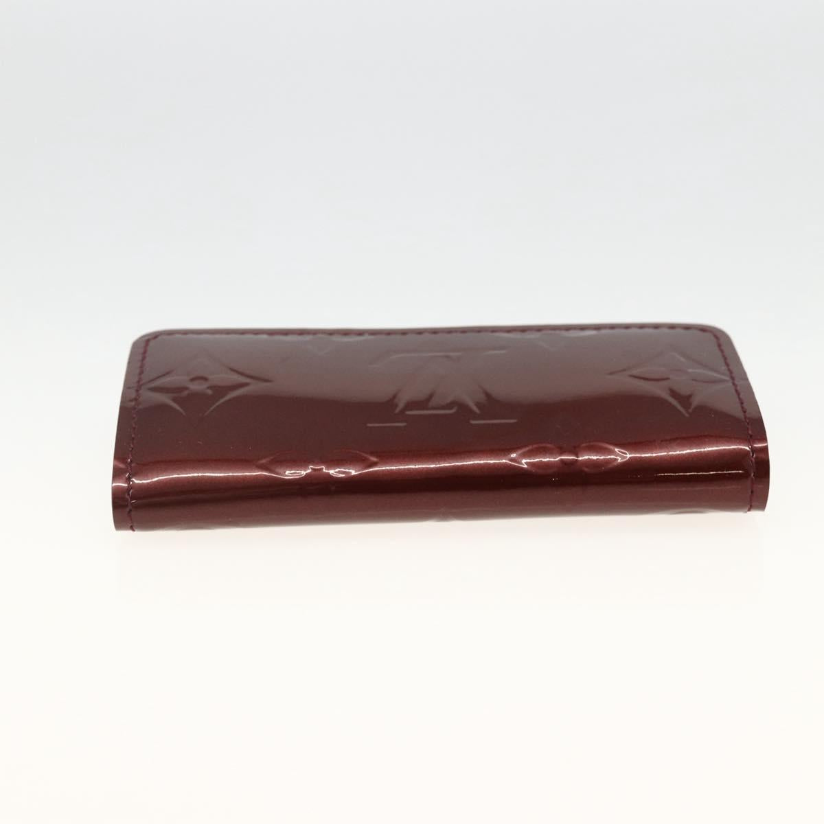 LOUIS VUITTON Vernis Multicles 4 Key Case Rouge Favist M91542 LV Auth SW2314A