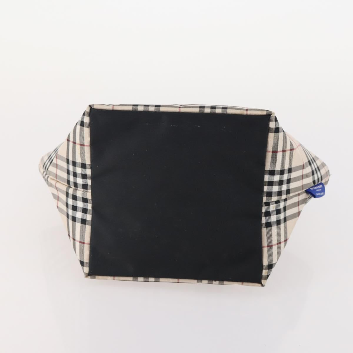 Burberrys Burberry Nova Check Hand Bag Nylon 4 Set Green Gray beige Auth SW2319