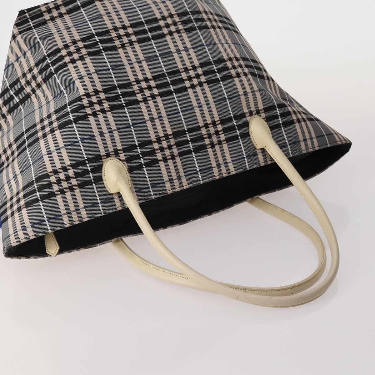 Burberrys Burberry Nova Check Hand Bag Nylon 4 Set Green Gray beige Auth SW2319