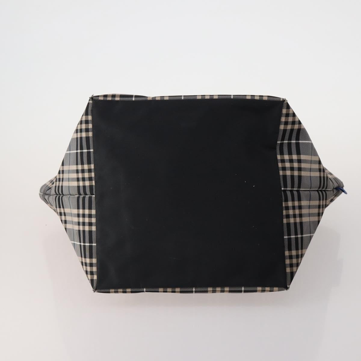Burberrys Burberry Nova Check Hand Bag Nylon 4 Set Green Gray beige Auth SW2319