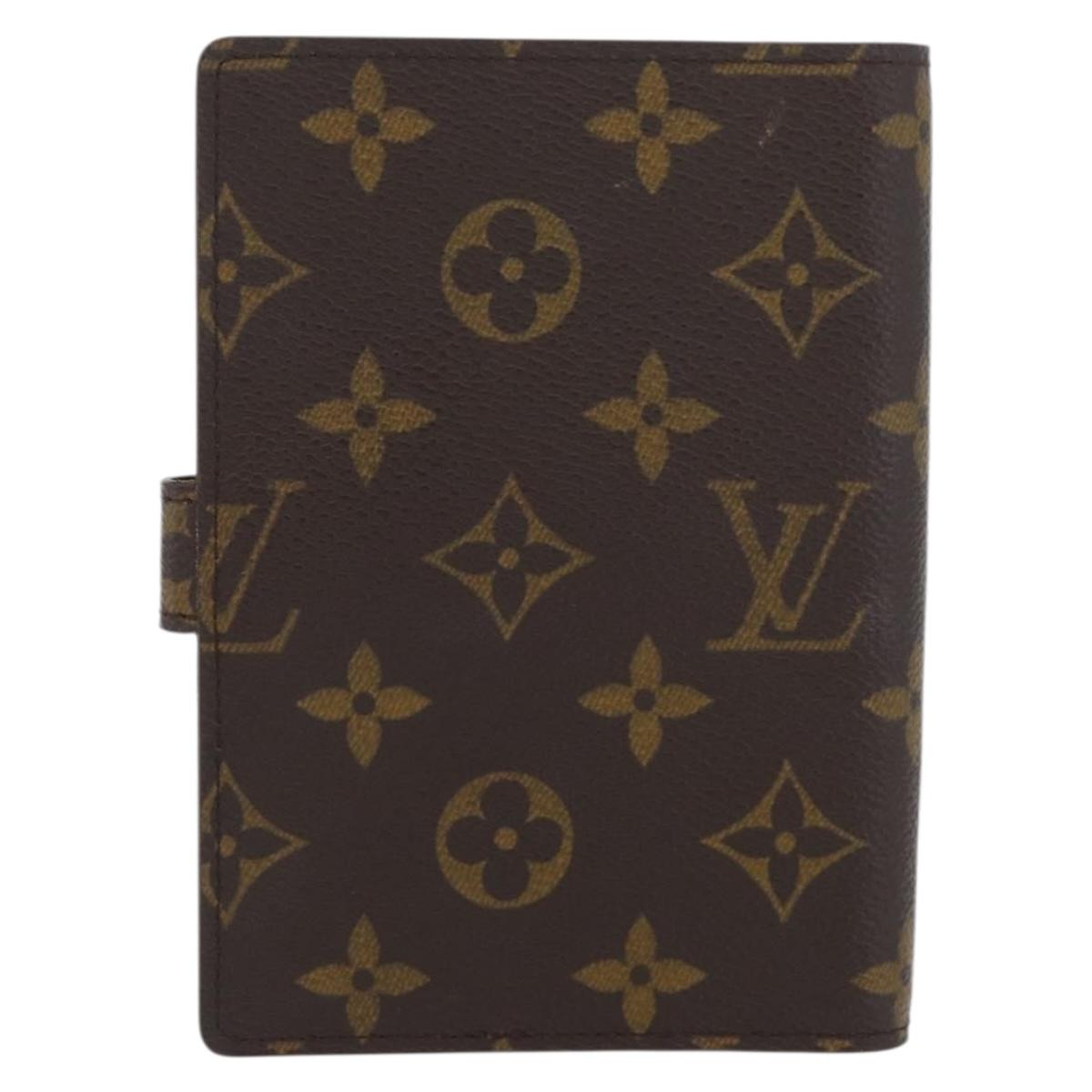 LOUIS VUITTON Monogram Agenda PM Day Planner Cover R20005 LV Auth SW2332