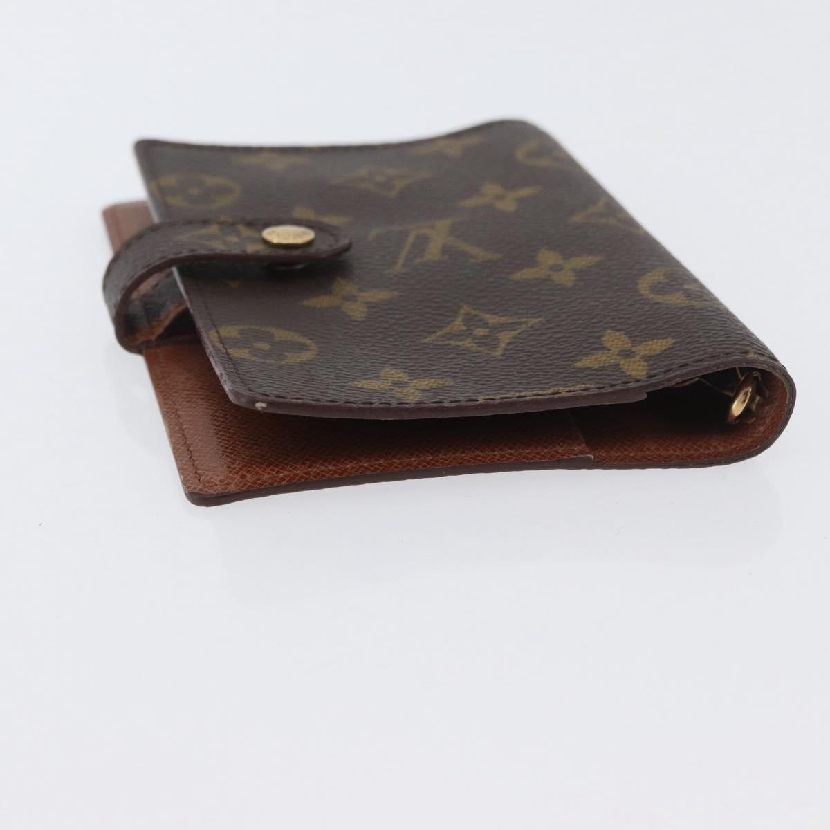 LOUIS VUITTON Monogram Agenda PM Day Planner Cover R20005 LV Auth SW2332