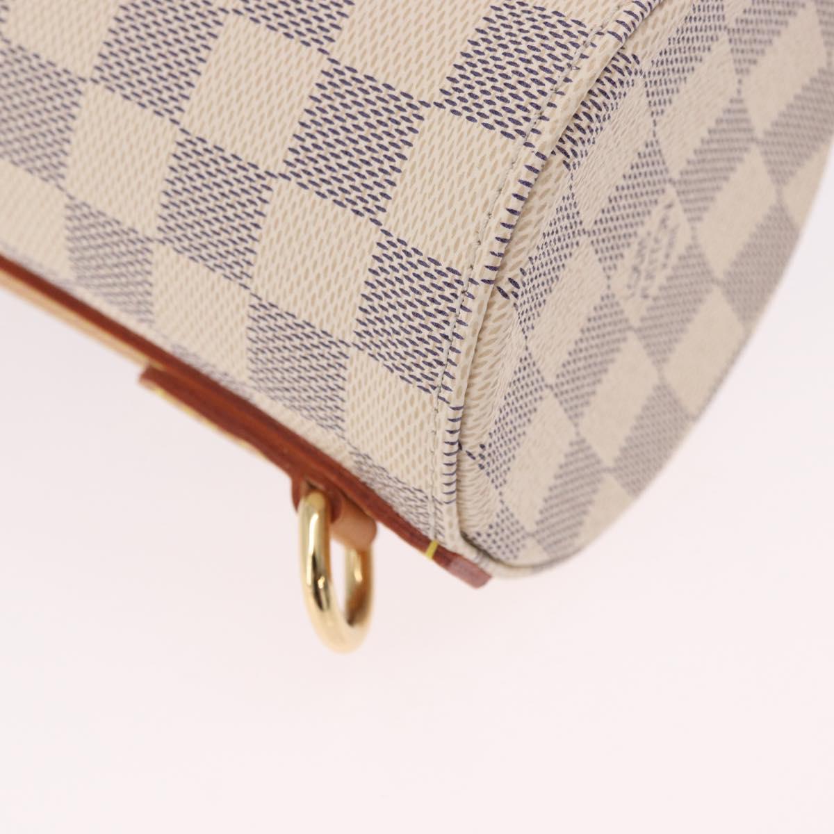 LOUIS VUITTON Damier Azur Bottle Holder Porte Boutille Bag GI0373 Auth SW2336SAM