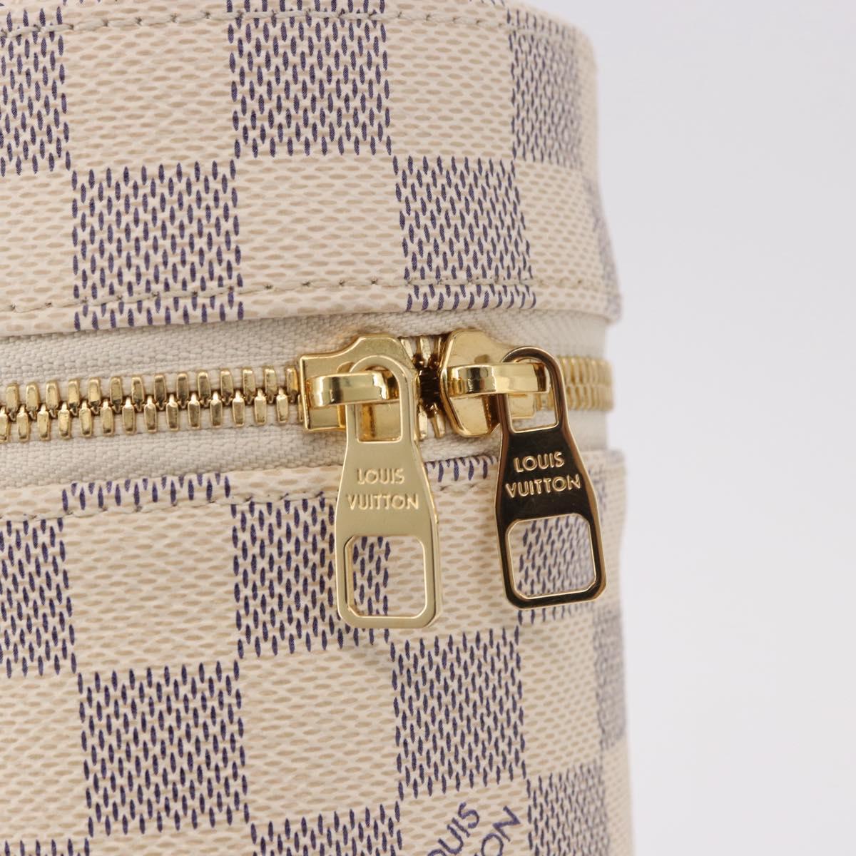 LOUIS VUITTON Damier Azur Bottle Holder Porte Boutille Bag GI0373 Auth SW2336SAM