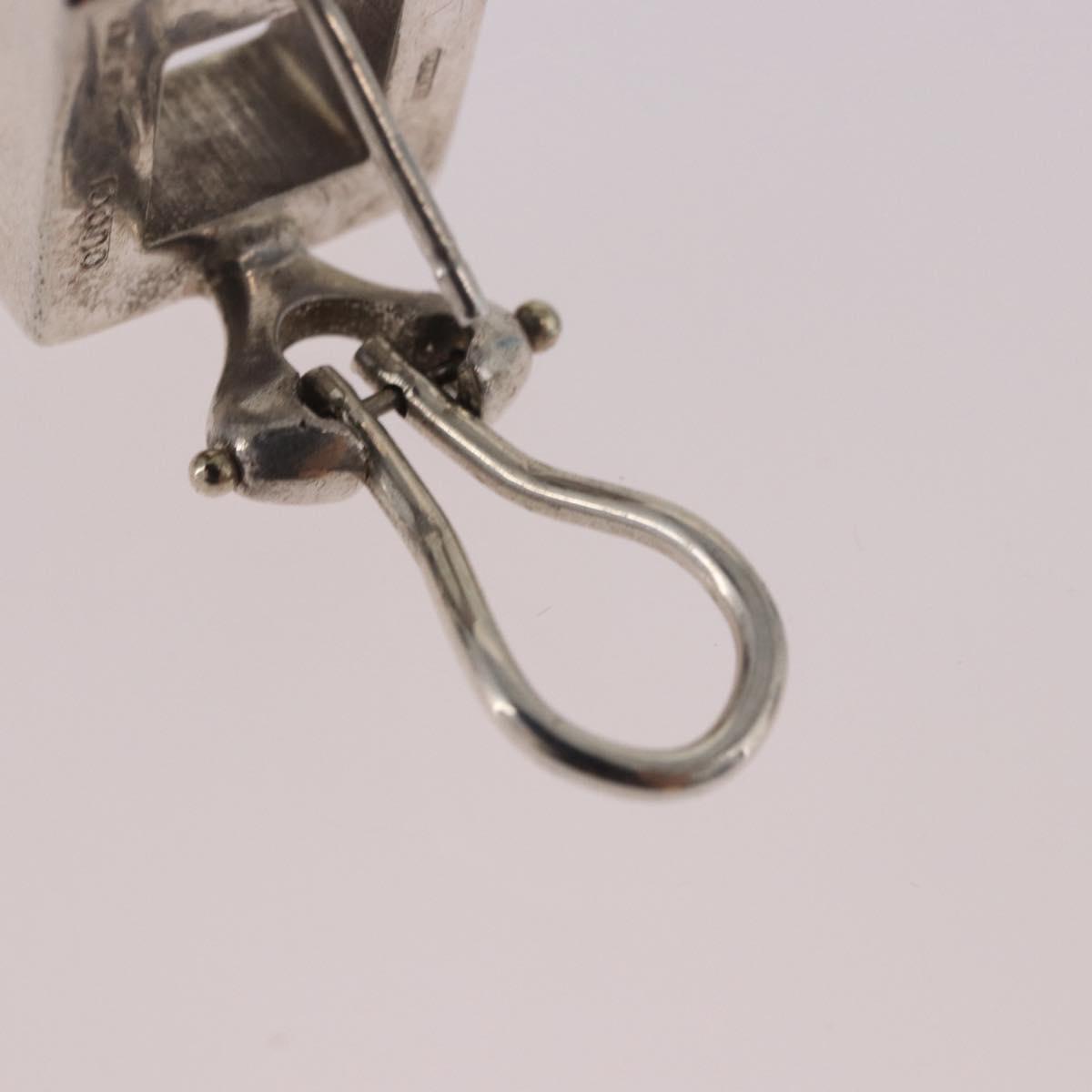 GUCCI Pierce Earring Ag925 Silver Auth SW2338V