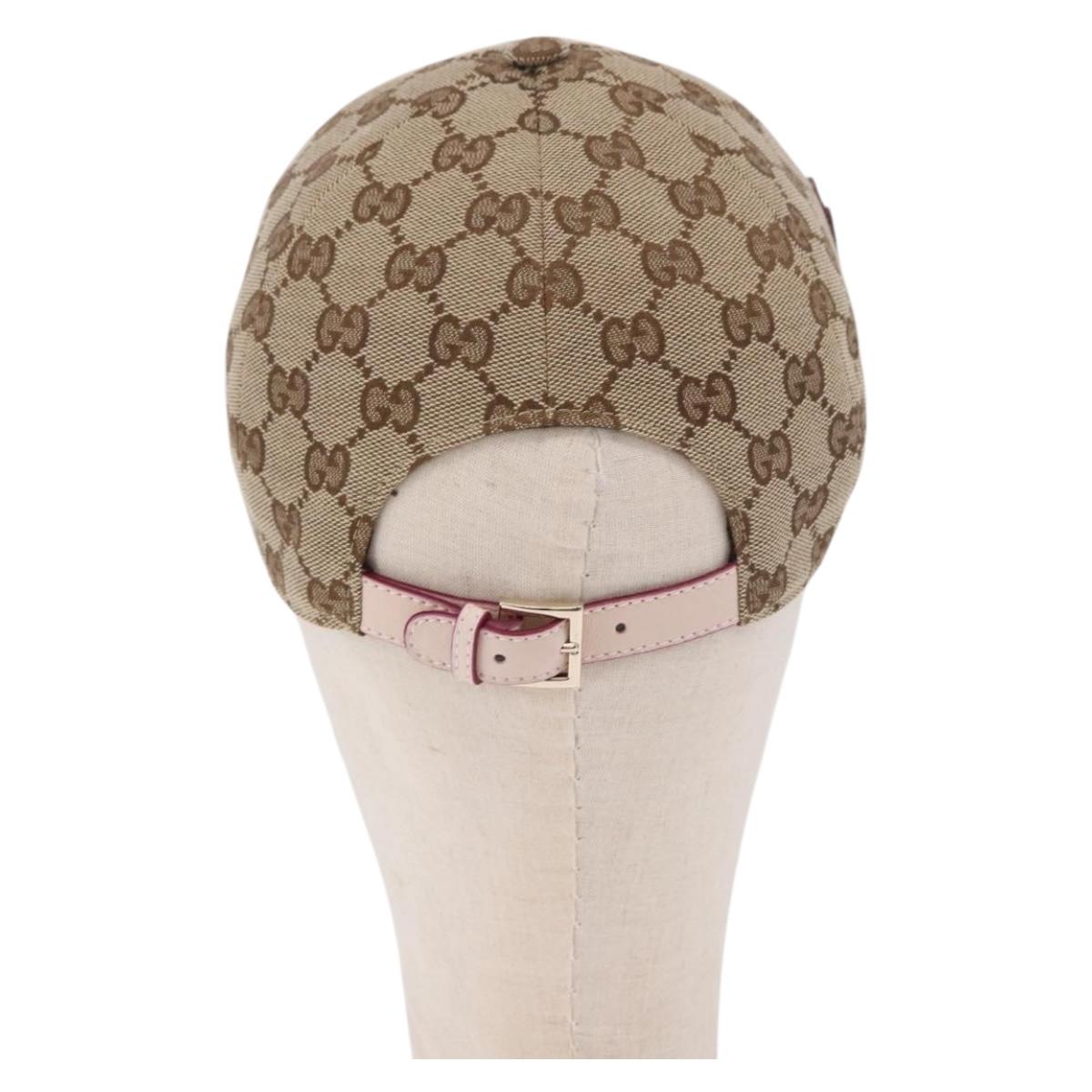 GUCCI GG Canvas Yuko Higuchi Cap Beige 847862 Auth SW2340SAM