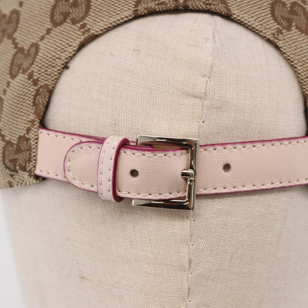 GUCCI GG Canvas Yuko Higuchi Cap Beige 847862 Auth SW2340SAM