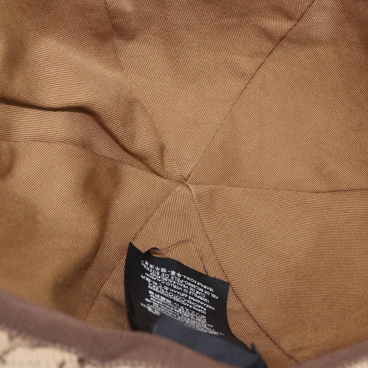GUCCI GG Canvas Cap Beige 576253 Auth SW2342V