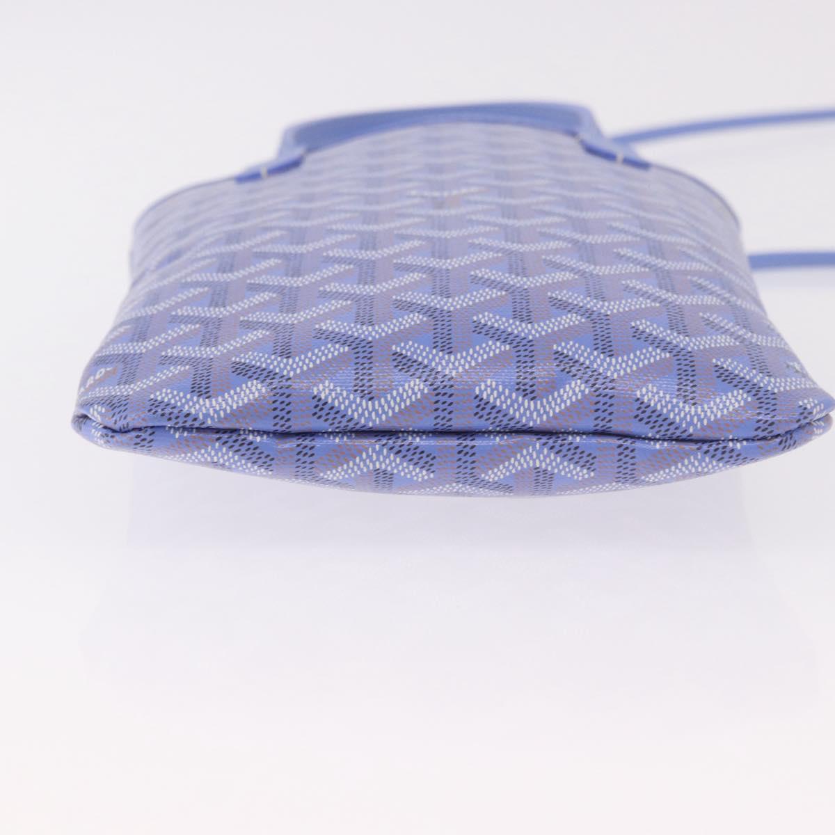 GOYARD Herringbone 2025 Poitiers Bag Iris Limited Edition PVC Blue Auth SW2344SM