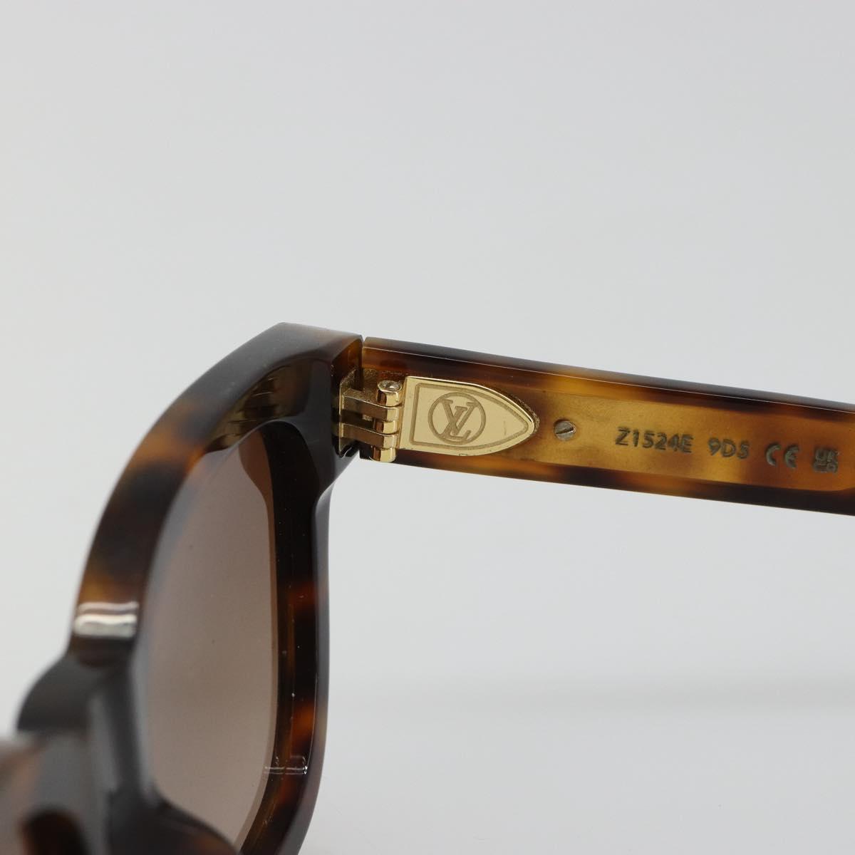 LOUIS VUITTON My Monogram Square Sunglasses plastic Brown Z1524E LV Auth SW2348