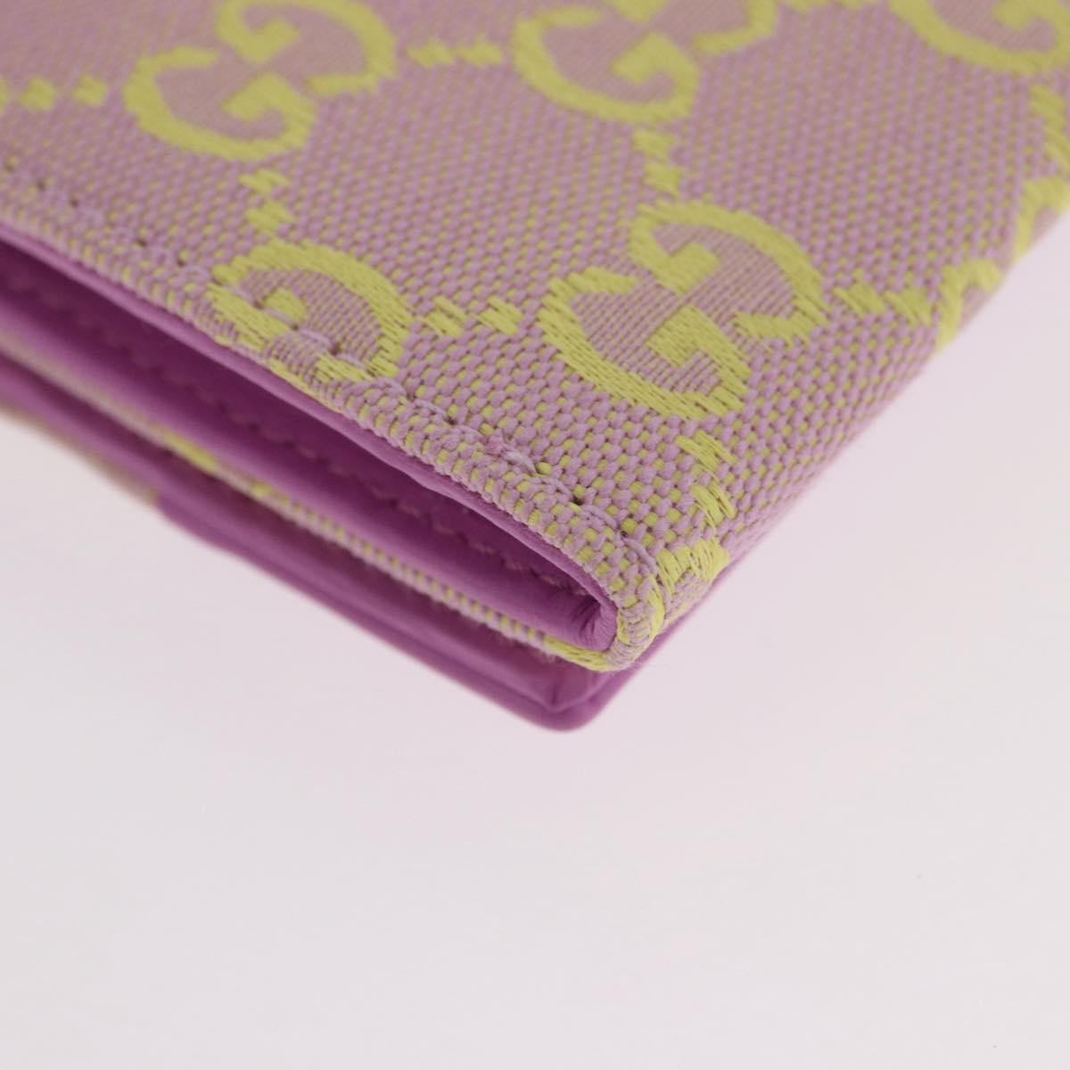 GUCCI GG Canvas Card Case Purple 783120 Auth SW2352SM