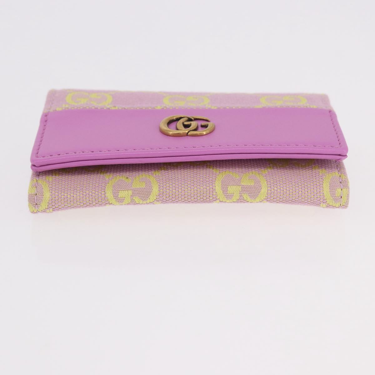 GUCCI GG Canvas Card Case Purple 783120 Auth SW2352SM