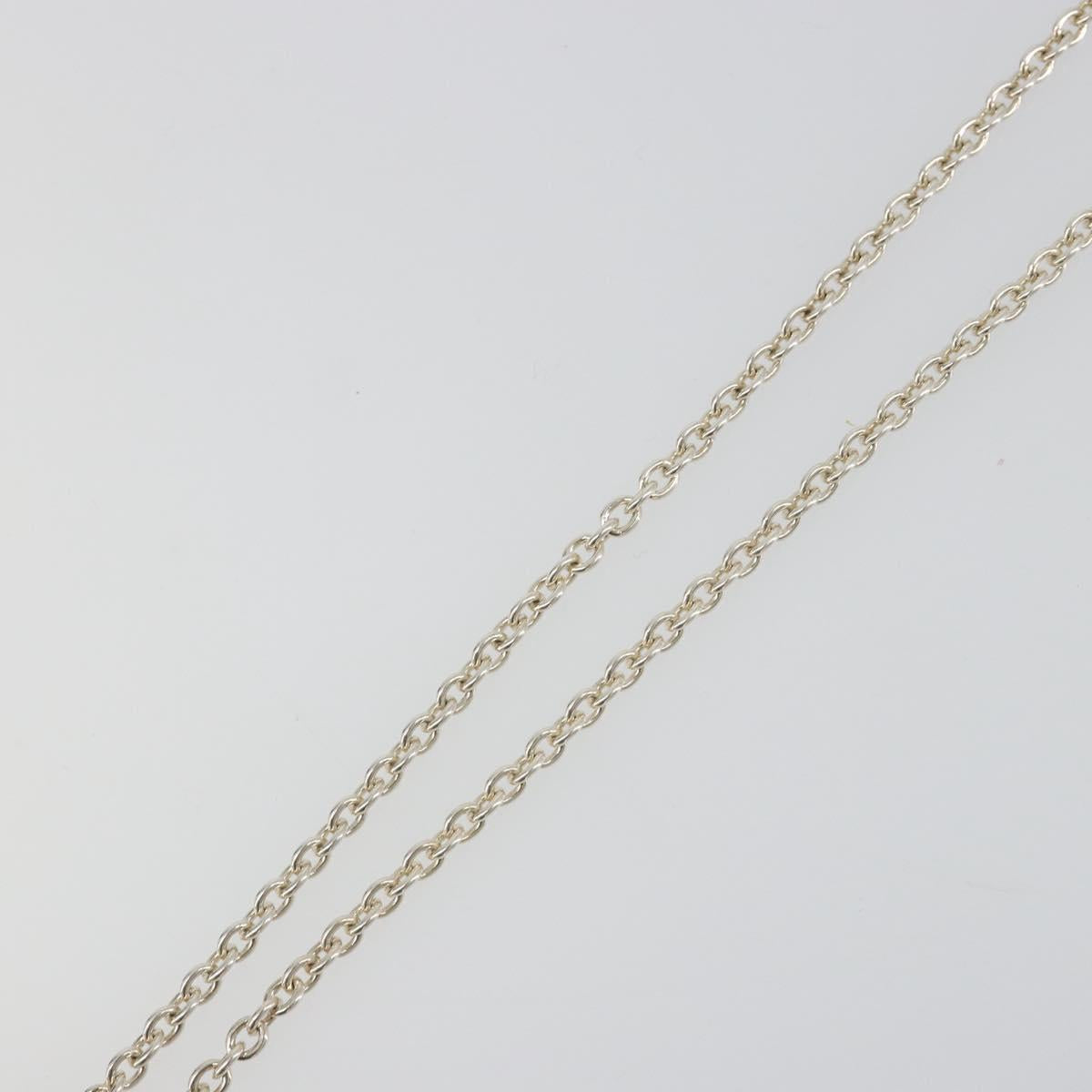 GUCCI Interlocking G Necklace Ag925 Silver Auth SW2356V