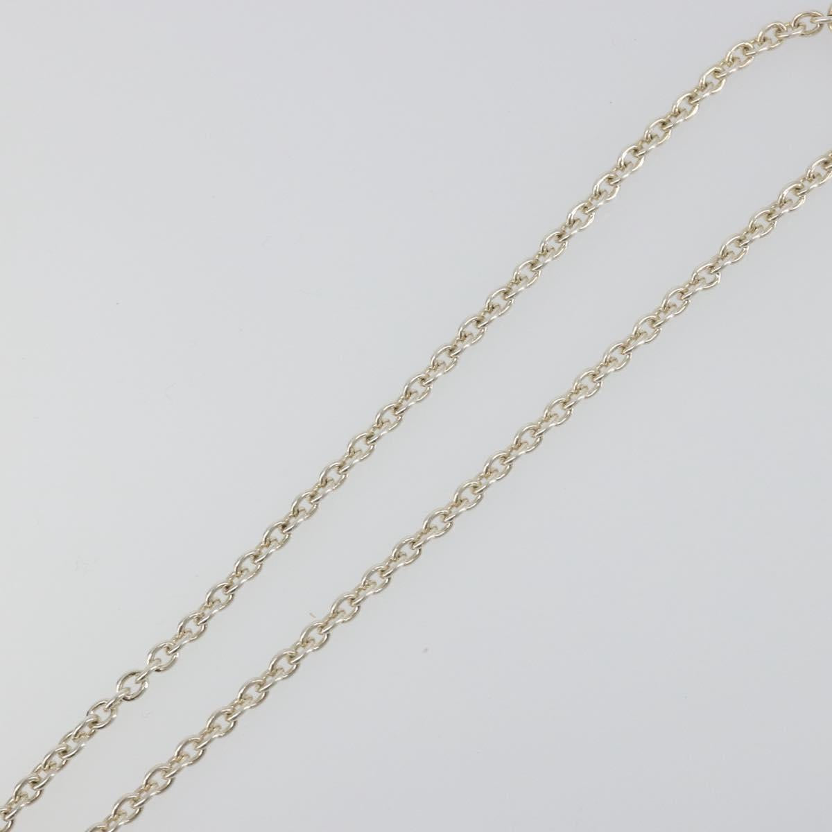 GUCCI Interlocking G Necklace Ag925 Silver Auth SW2356V