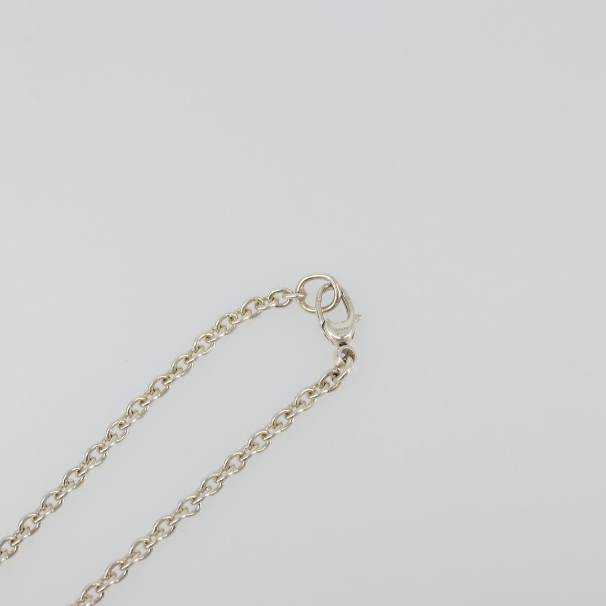 GUCCI Interlocking G Necklace Ag925 Silver Auth SW2356V