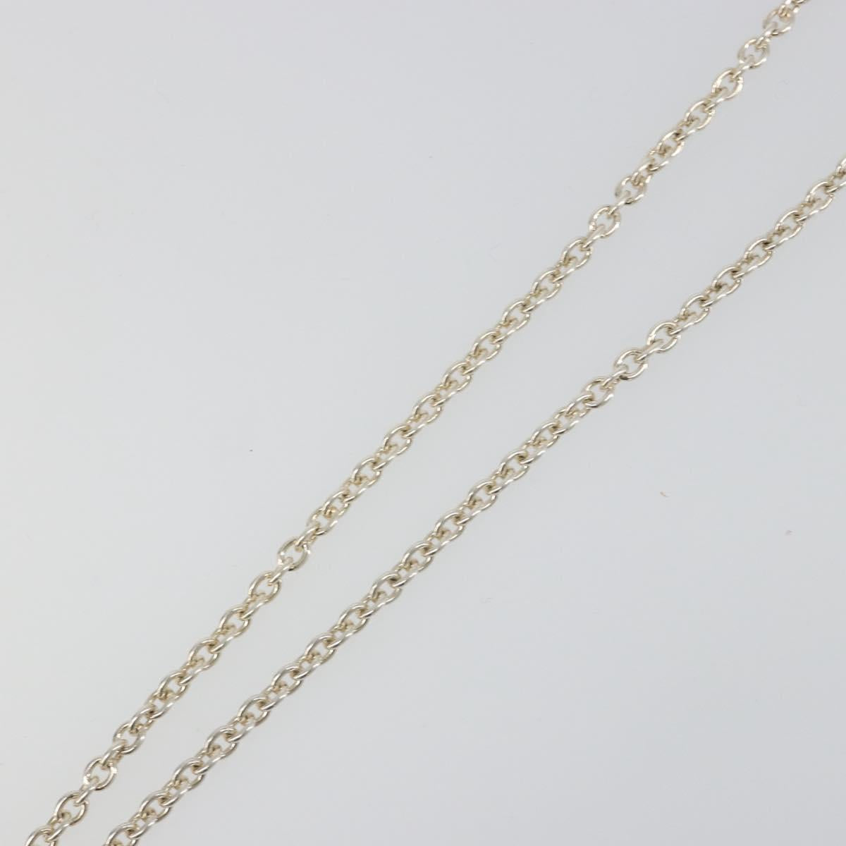 GUCCI Interlocking G Necklace Ag925 Silver Auth SW2356V